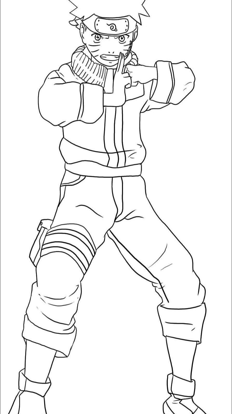 160+ Naruto Coloring Pages 76