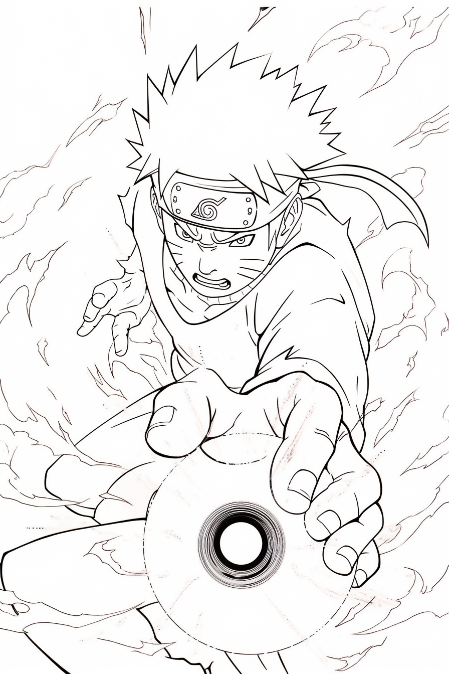 160+ Naruto Coloring Pages 87