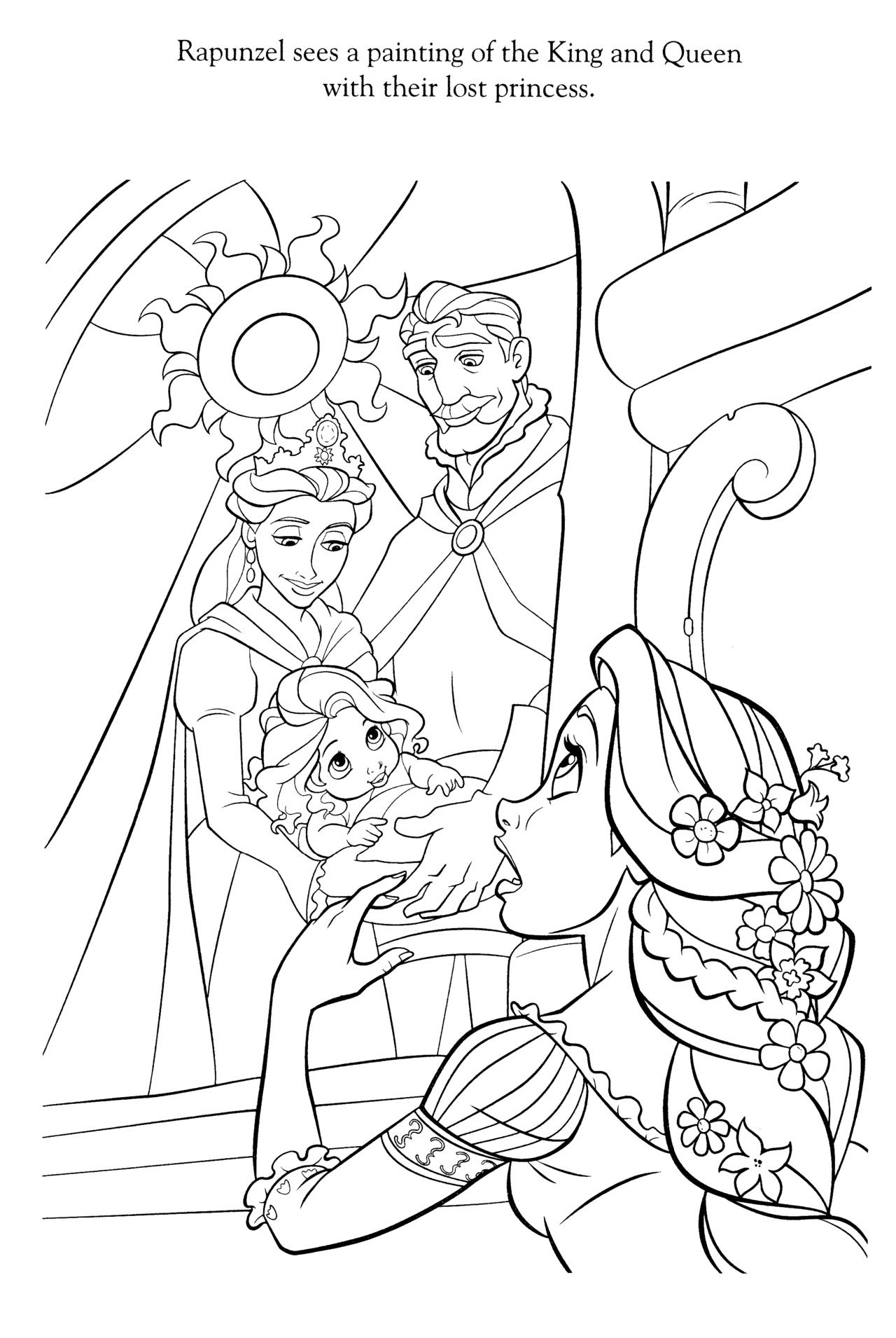 160+ Rapunzel Coloring Pages: Let Your Imagination Flow 10