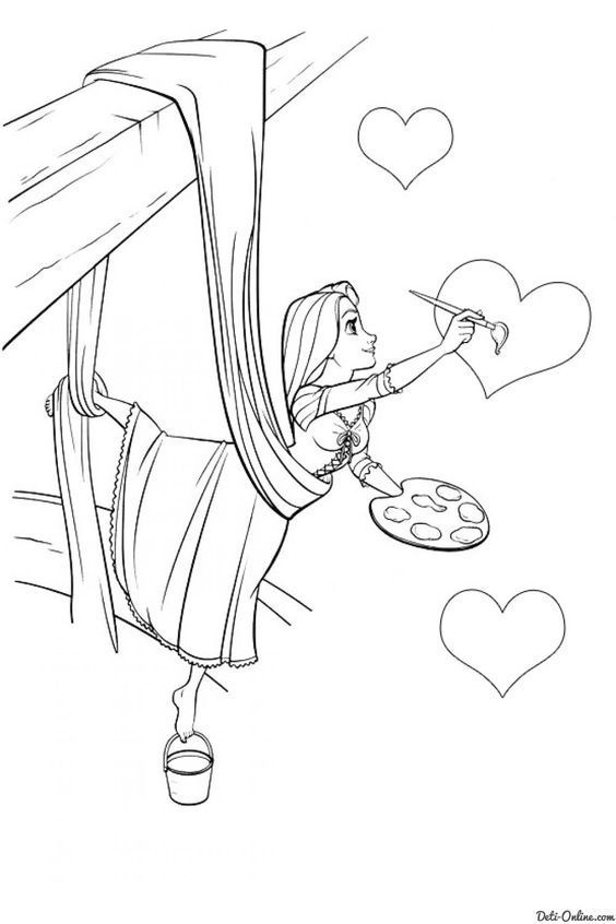 160+ Rapunzel Coloring Pages: Let Your Imagination Flow 104