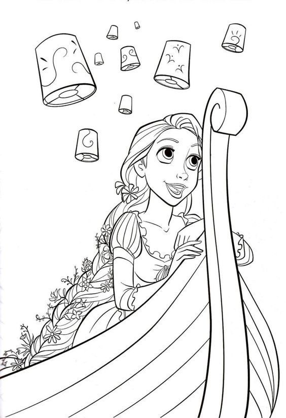 160+ Rapunzel Coloring Pages: Let Your Imagination Flow 109