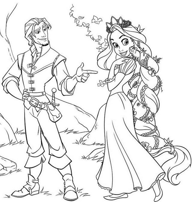 160+ Rapunzel Coloring Pages: Let Your Imagination Flow 118