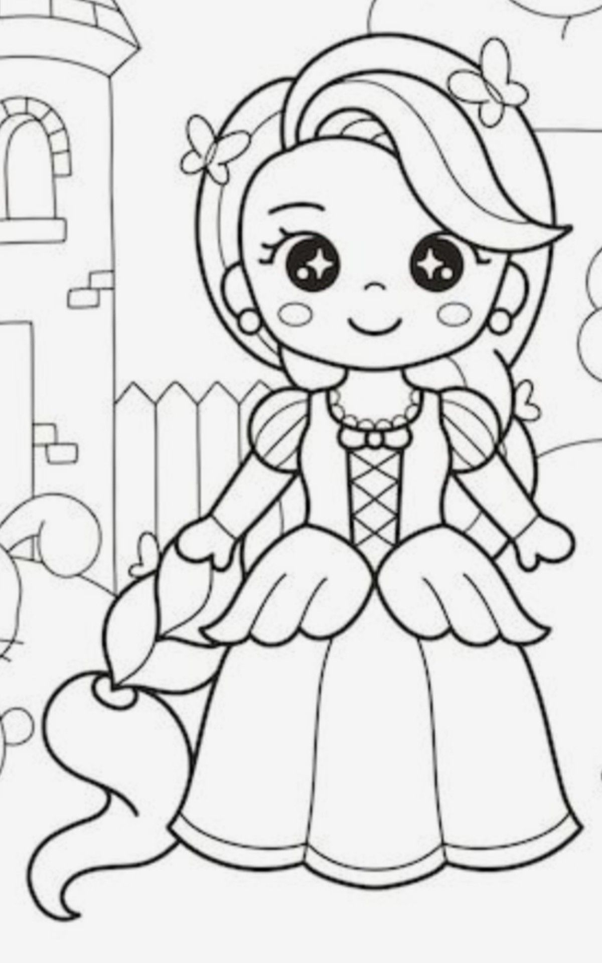 160+ Rapunzel Coloring Pages: Let Your Imagination Flow 12