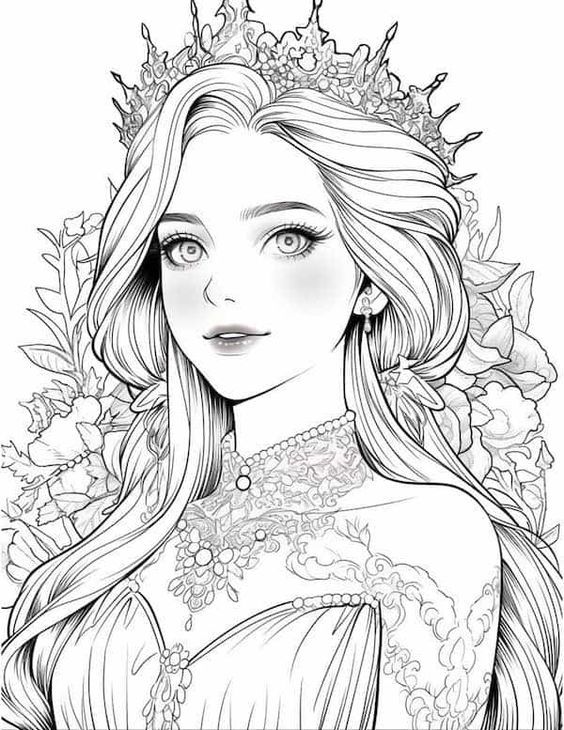 160+ Rapunzel Coloring Pages: Let Your Imagination Flow 120