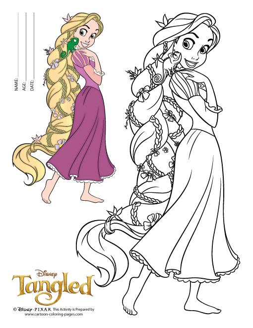 160+ Rapunzel Coloring Pages: Let Your Imagination Flow 130