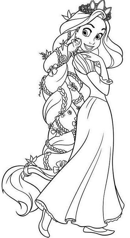 160+ Rapunzel Coloring Pages: Let Your Imagination Flow 131