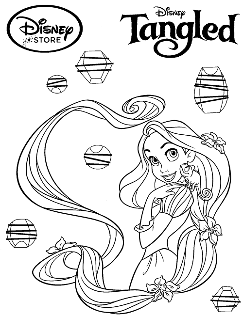 160+ Rapunzel Coloring Pages: Let Your Imagination Flow 133