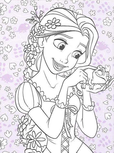 160+ Rapunzel Coloring Pages: Let Your Imagination Flow 136