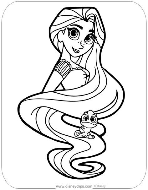 160+ Rapunzel Coloring Pages: Let Your Imagination Flow 138