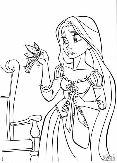 160+ Rapunzel Coloring Pages: Let Your Imagination Flow 141