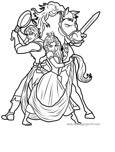 160+ Rapunzel Coloring Pages: Let Your Imagination Flow 149