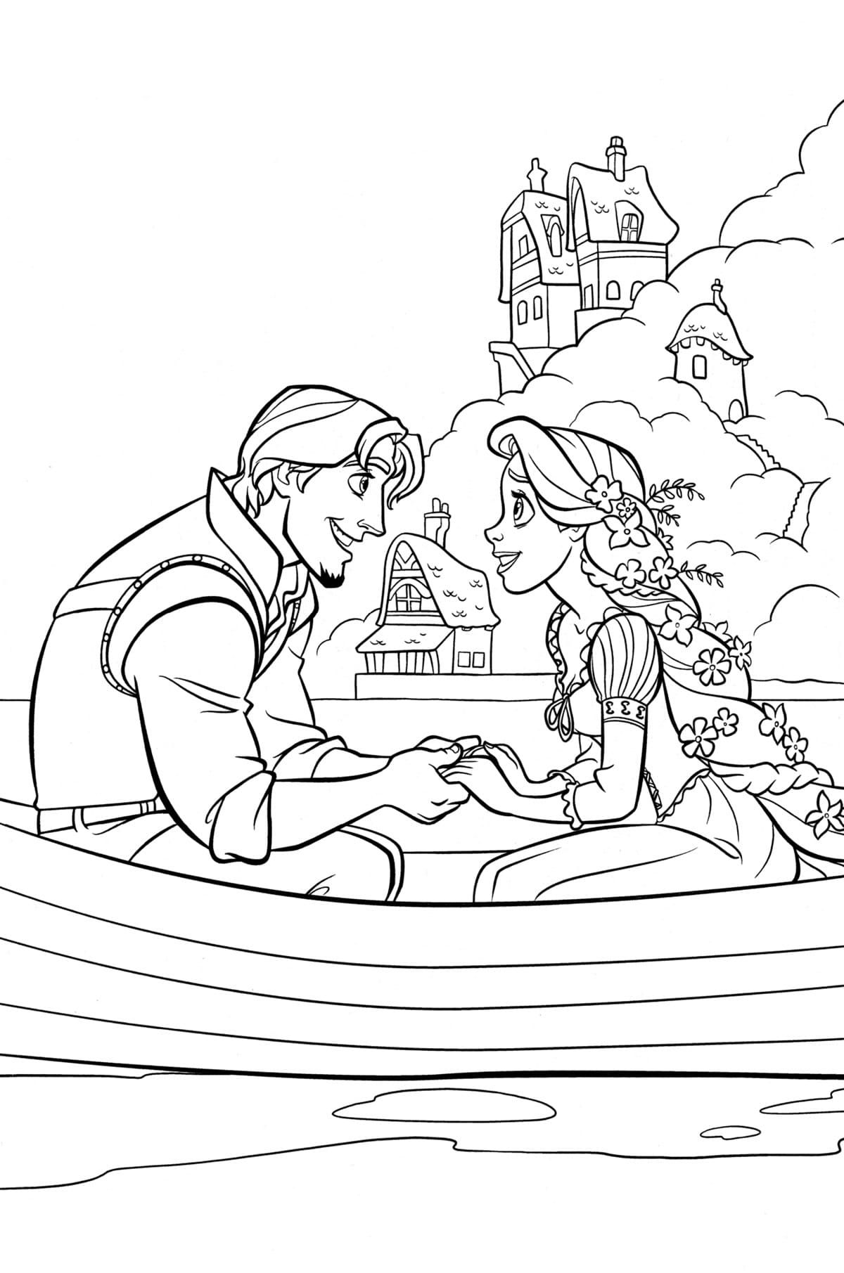 160+ Rapunzel Coloring Pages: Let Your Imagination Flow 15