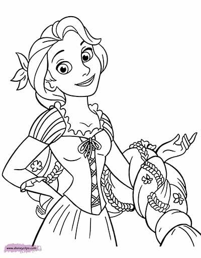 160+ Rapunzel Coloring Pages: Let Your Imagination Flow 157