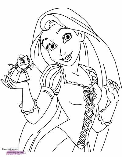 160+ Rapunzel Coloring Pages: Let Your Imagination Flow 158