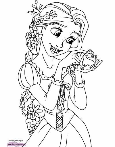 160+ Rapunzel Coloring Pages: Let Your Imagination Flow 159