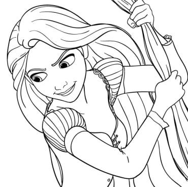 160+ Rapunzel Coloring Pages: Let Your Imagination Flow 162