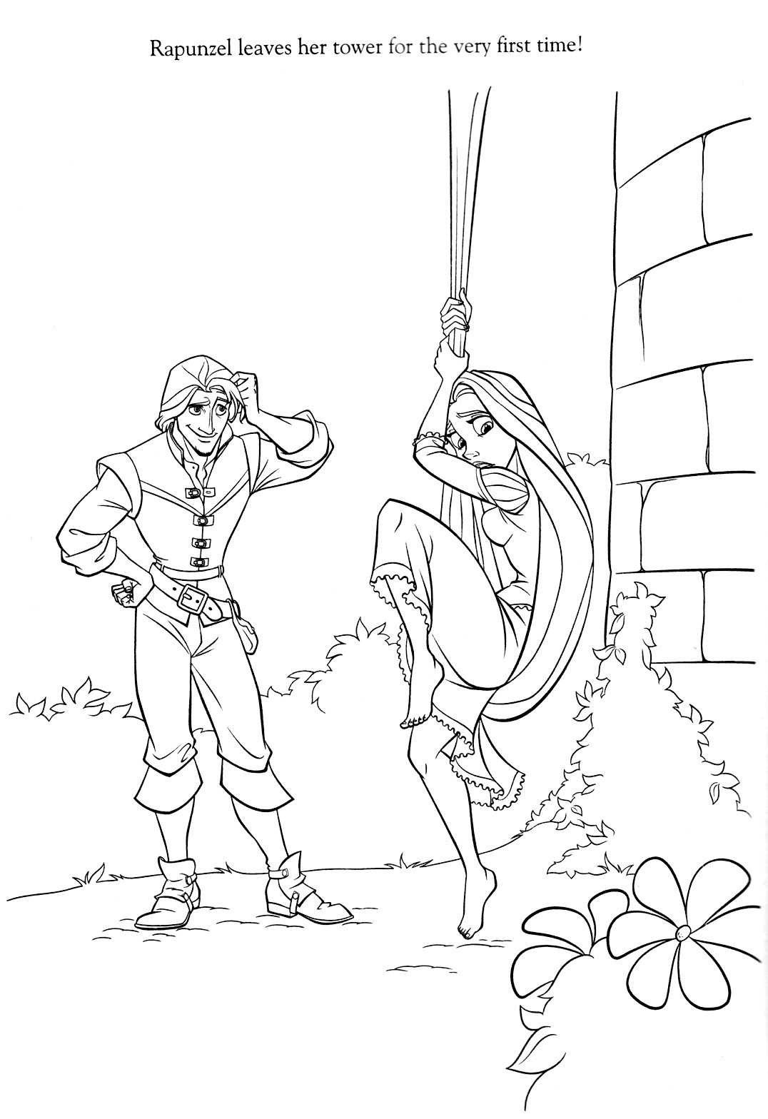 160+ Rapunzel Coloring Pages: Let Your Imagination Flow 21