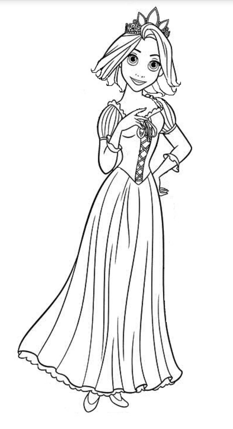 160+ Rapunzel Coloring Pages: Let Your Imagination Flow 23