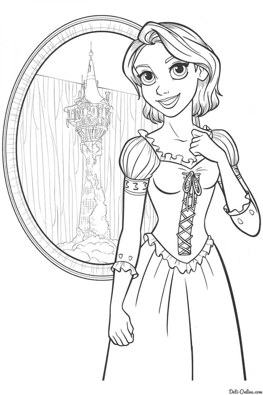 160+ Rapunzel Coloring Pages: Let Your Imagination Flow 26