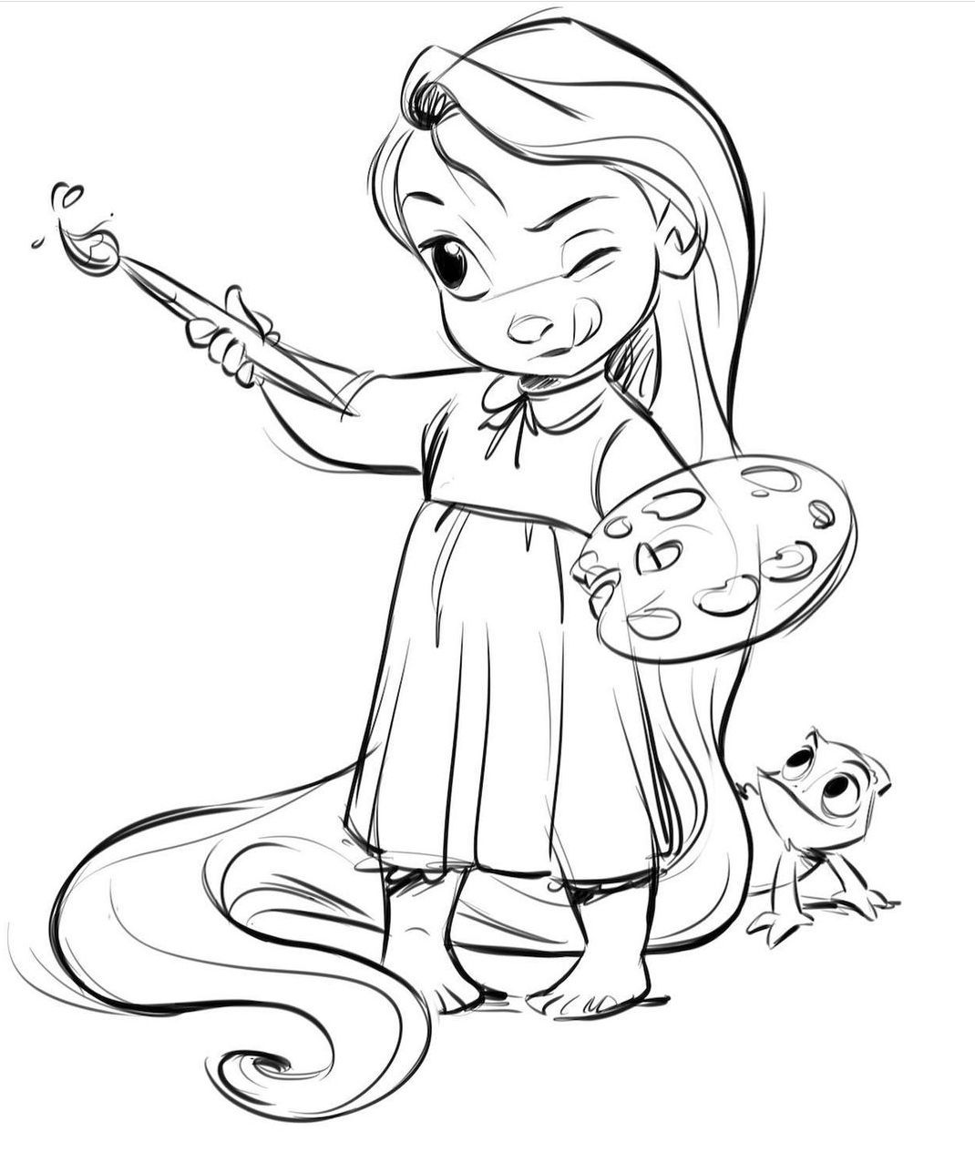 160+ Rapunzel Coloring Pages: Let Your Imagination Flow 29