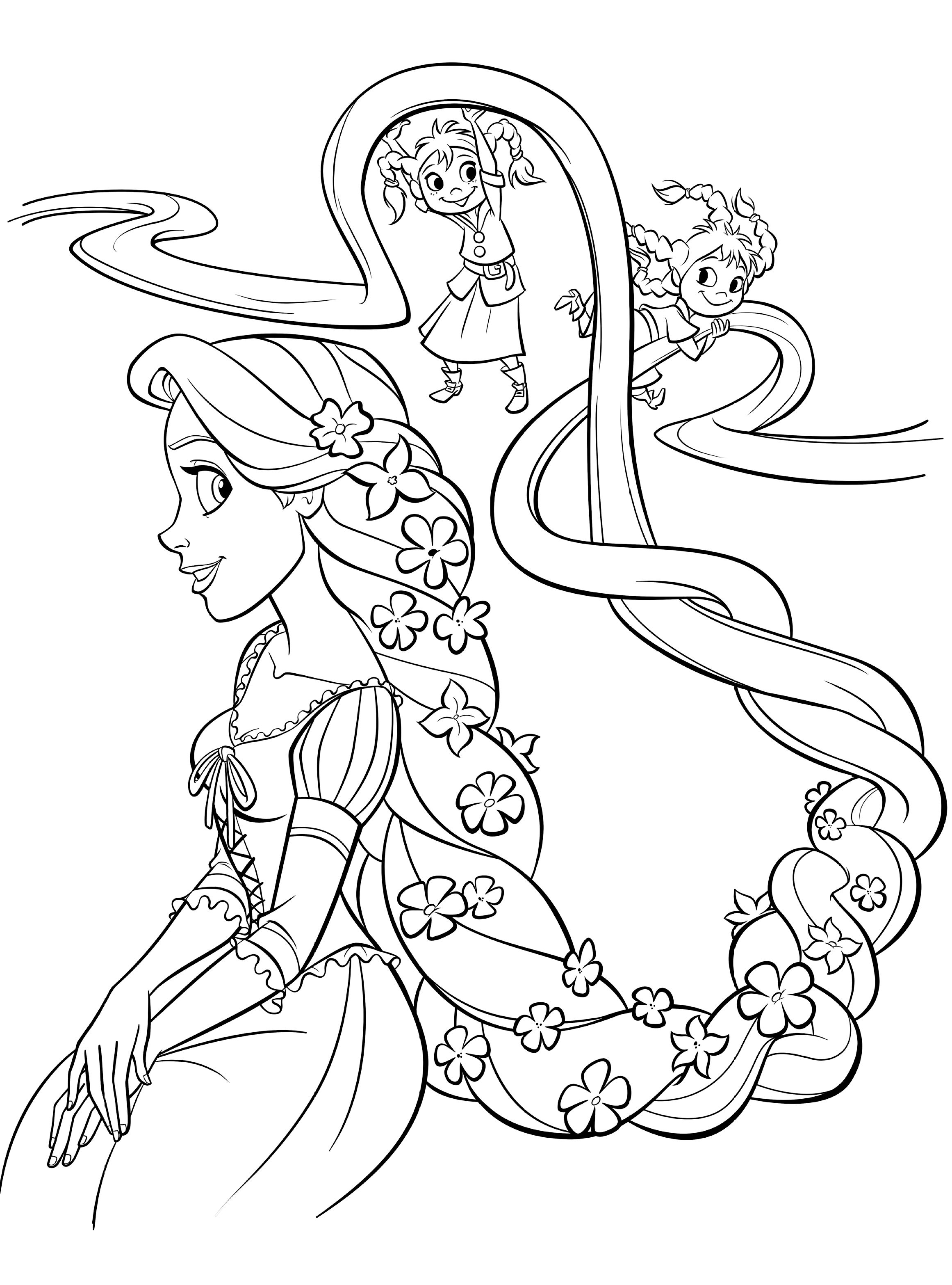 160+ Rapunzel Coloring Pages: Let Your Imagination Flow 3