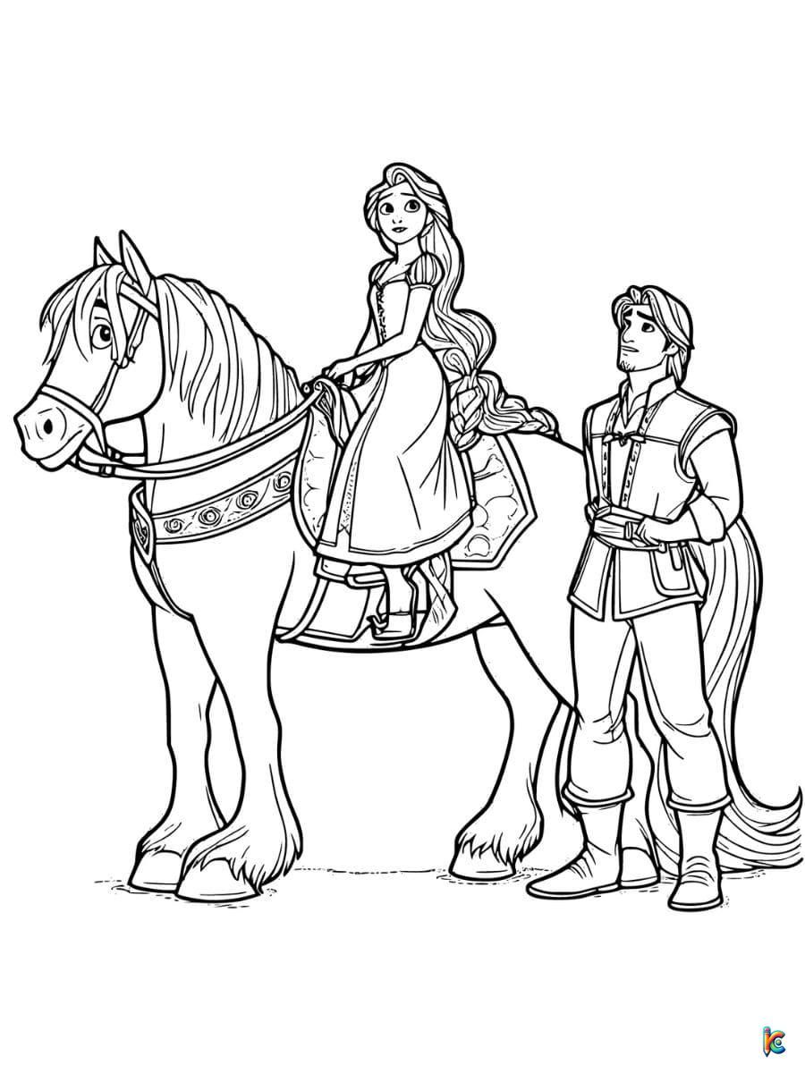 160+ Rapunzel Coloring Pages: Let Your Imagination Flow 38