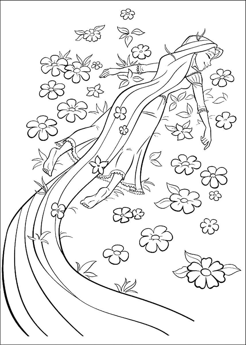 160+ Rapunzel Coloring Pages: Let Your Imagination Flow 41