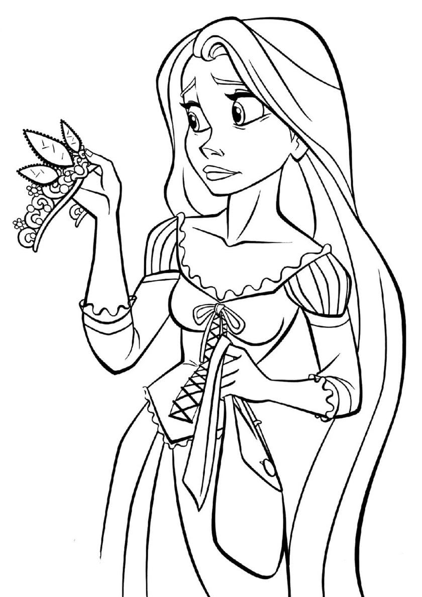 160+ Rapunzel Coloring Pages: Let Your Imagination Flow 44