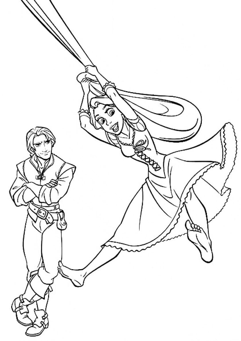 160+ Rapunzel Coloring Pages: Let Your Imagination Flow 46