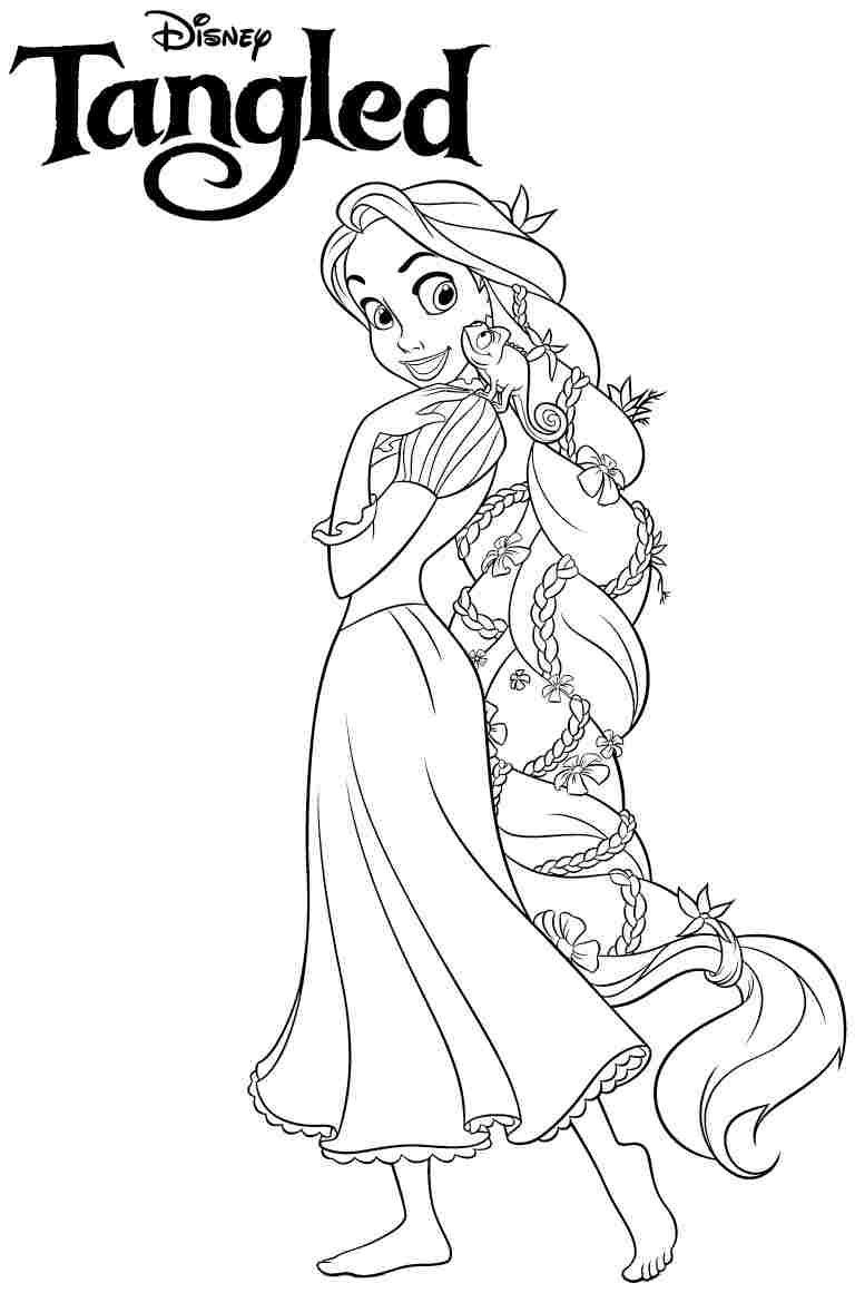 160+ Rapunzel Coloring Pages: Let Your Imagination Flow 49