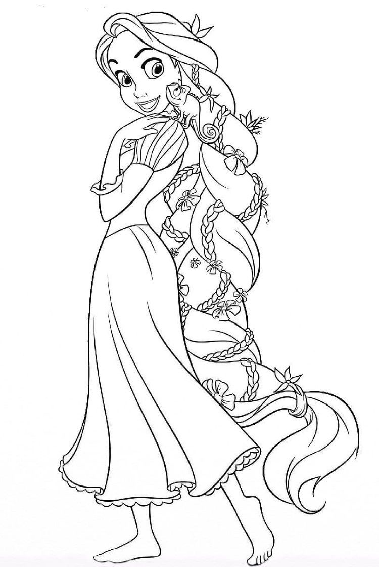 160+ Rapunzel Coloring Pages: Let Your Imagination Flow 52