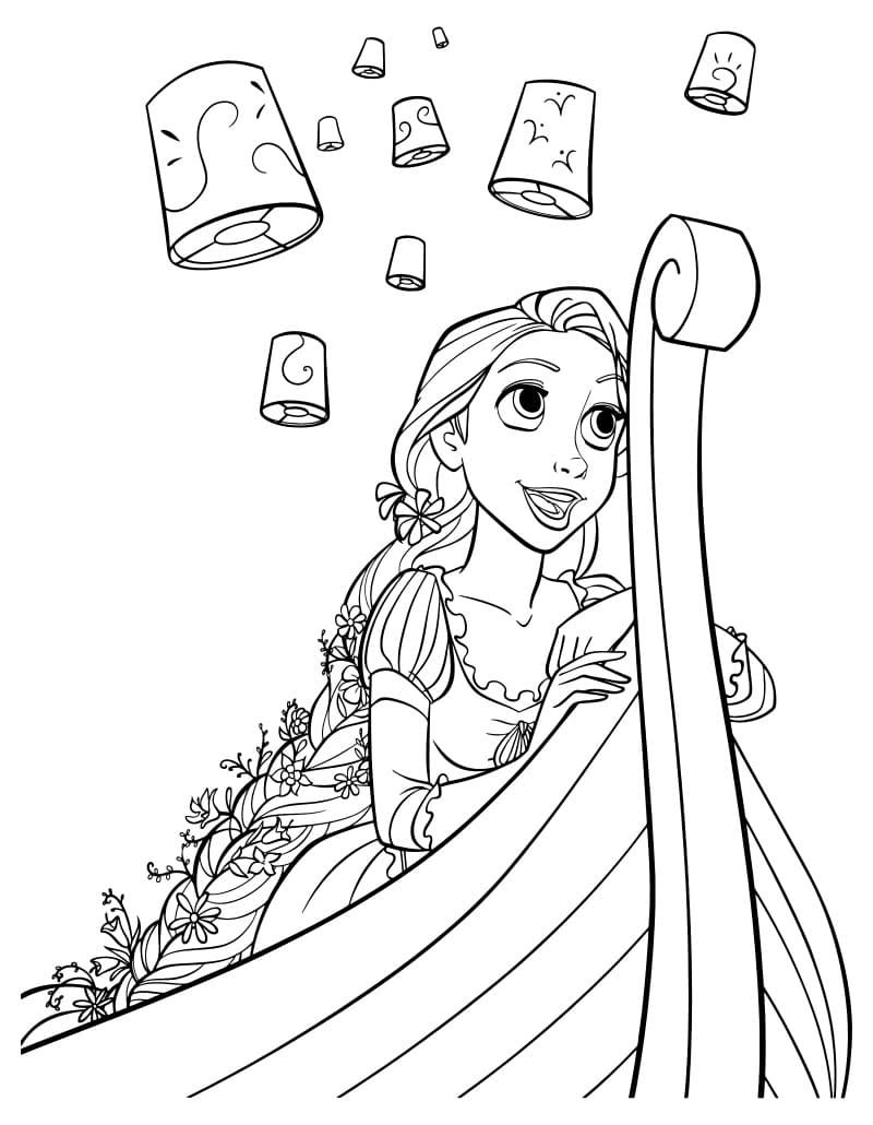 160+ Rapunzel Coloring Pages: Let Your Imagination Flow 53