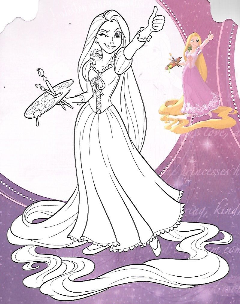 160+ Rapunzel Coloring Pages: Let Your Imagination Flow 57