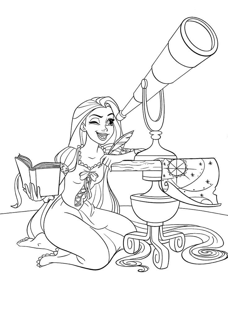 160+ Rapunzel Coloring Pages: Let Your Imagination Flow 60