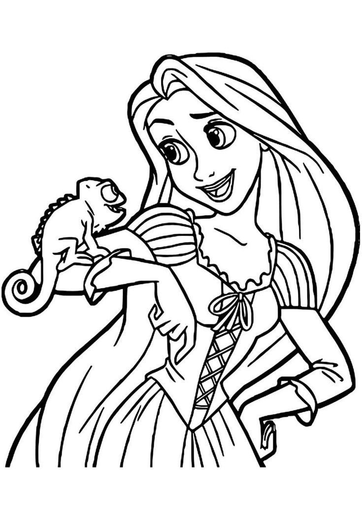 160+ Rapunzel Coloring Pages: Let Your Imagination Flow 61