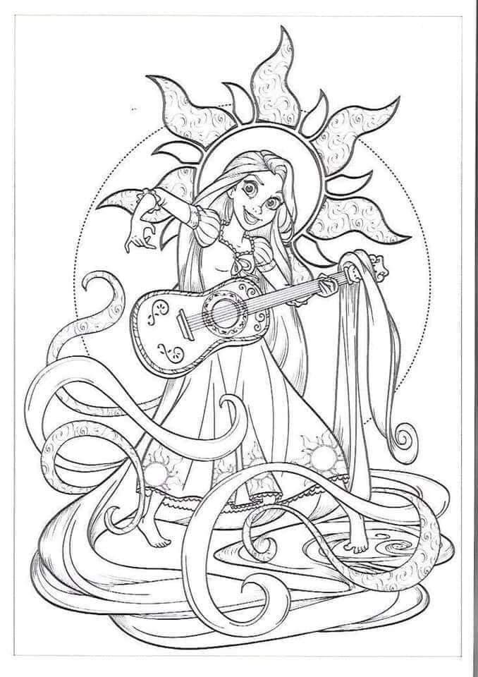 160+ Rapunzel Coloring Pages: Let Your Imagination Flow 72