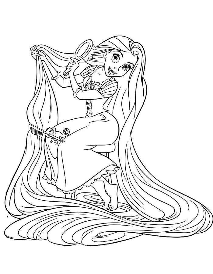 160+ Rapunzel Coloring Pages: Let Your Imagination Flow 76