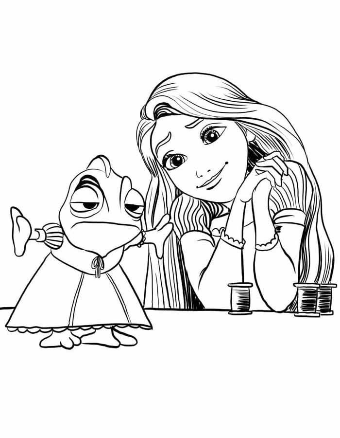 160+ Rapunzel Coloring Pages: Let Your Imagination Flow 77