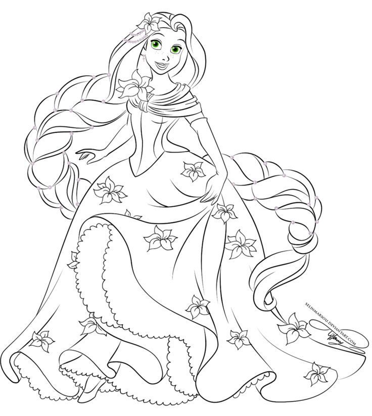 160+ Rapunzel Coloring Pages: Let Your Imagination Flow 81