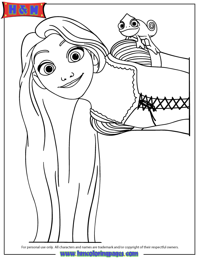 160+ Rapunzel Coloring Pages: Let Your Imagination Flow 84