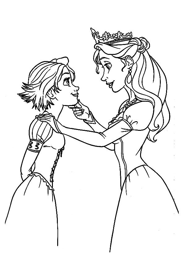 160+ Rapunzel Coloring Pages: Let Your Imagination Flow 96