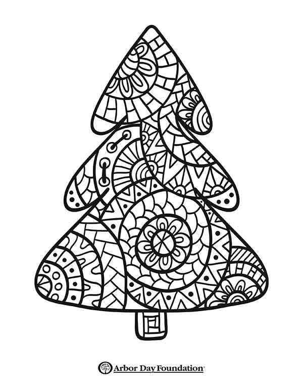 160 Tree Coloring Pages: Explore Nature's Palette 100