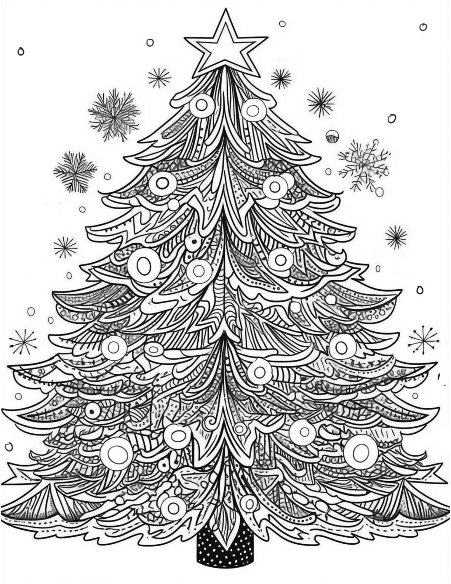 160 Tree Coloring Pages: Explore Nature's Palette 11