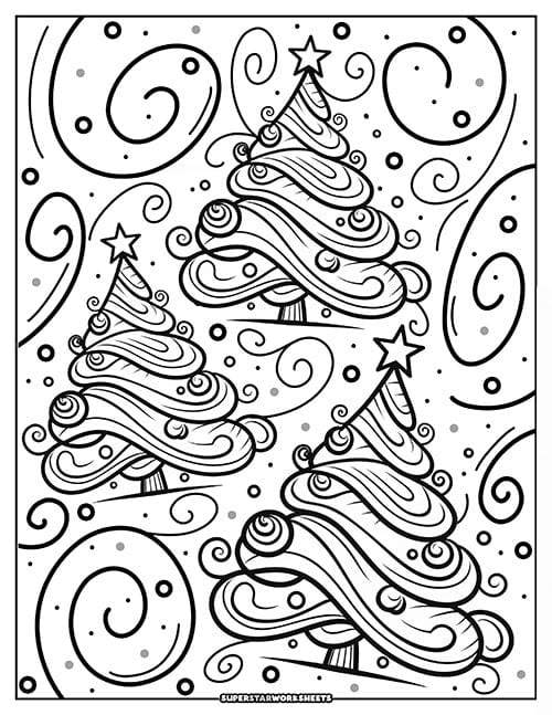 160 Tree Coloring Pages: Explore Nature's Palette 115