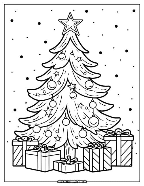 160 Tree Coloring Pages: Explore Nature's Palette 117