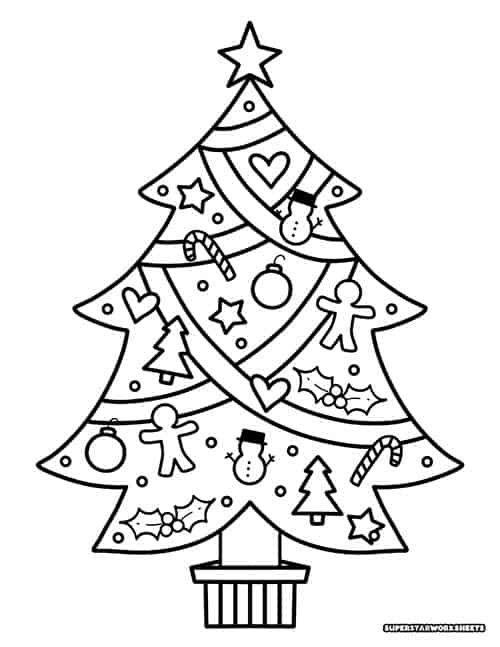 160 Tree Coloring Pages: Explore Nature's Palette 118