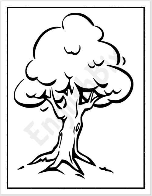 160 Tree Coloring Pages: Explore Nature's Palette 119