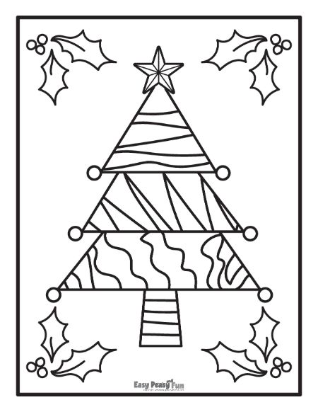 160 Tree Coloring Pages: Explore Nature's Palette 130