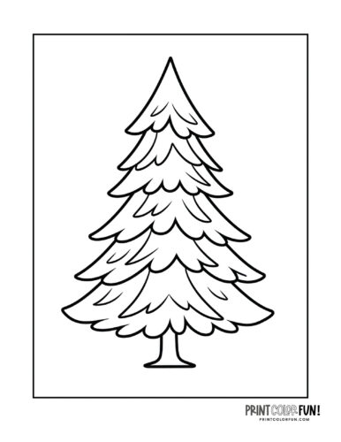 160 Tree Coloring Pages: Explore Nature's Palette 143