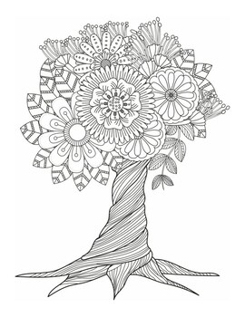 160 Tree Coloring Pages: Explore Nature's Palette 151